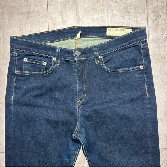 Rag & Bone women’s high rise skinny blue jeans dark wash sz 31 - Picture 2 of 10